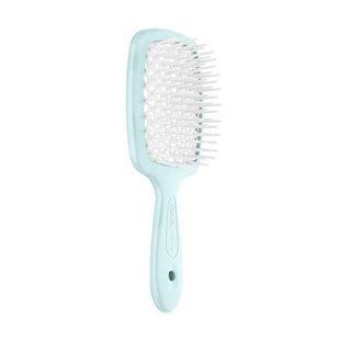 Janeke Superbrush Small &ndash; Расчёска для волос нежно-голубая с белым 1444 фото