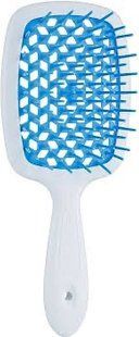 Janeke Superbrush Small &ndash; расчёска для волос синий с белым 1883 фото