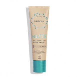 LUMENE Основа тональная MATTE SPF 20 матирующая №1 Classic Beige 330 фото