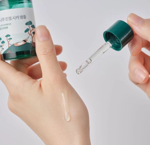 Успокаивающая сыворотка с экстрактом хвои сосны ROUND LAB Pine Calming Cica Ampoule 1214 фото